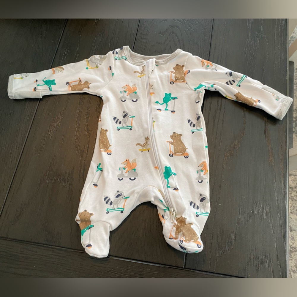 Adorable Preemie Animal Print Kids One Piece
